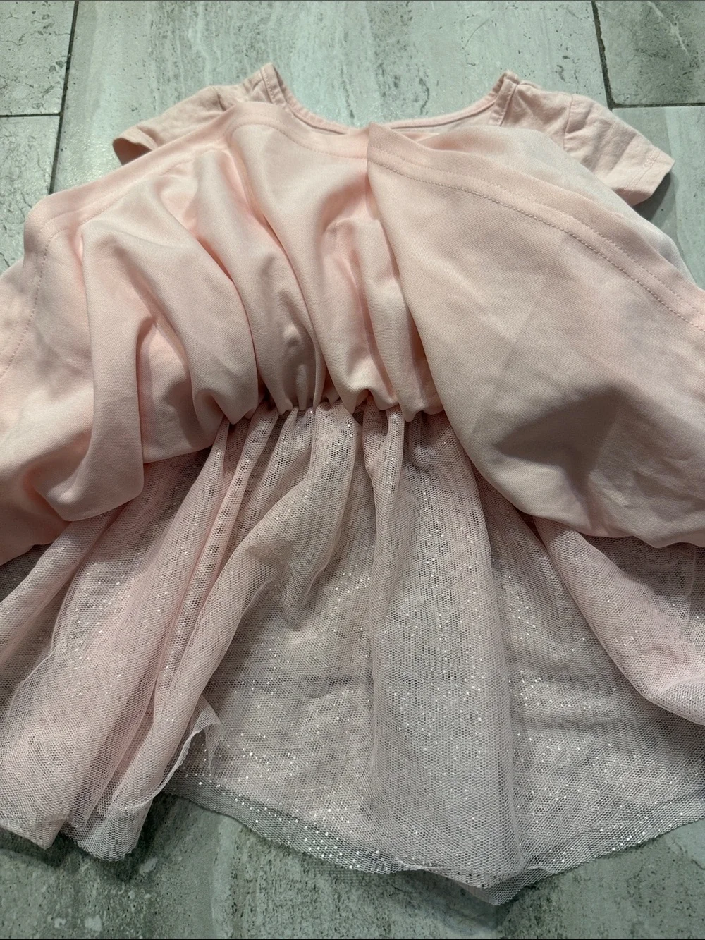 The Children's Place Pink Tulle Princess Dress with Gold Accent - Picture 7 of 9